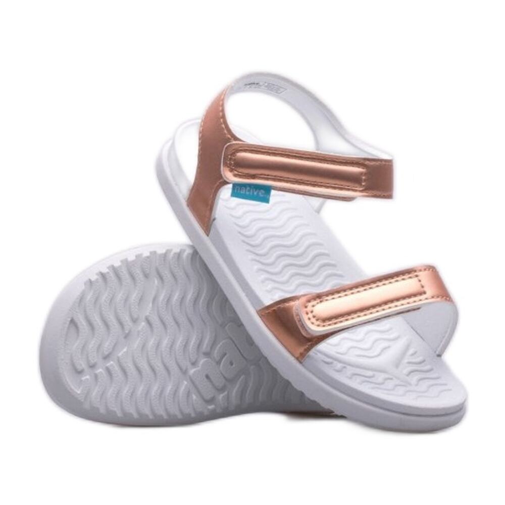 NWT Native Charley Chameleon Gold Metallic Sandals Size C7